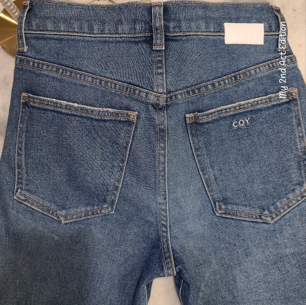 CQY Candid Straight Leg denim In Thoughtful. Sz 24. 90's Style NWT - Picture 5 of 8